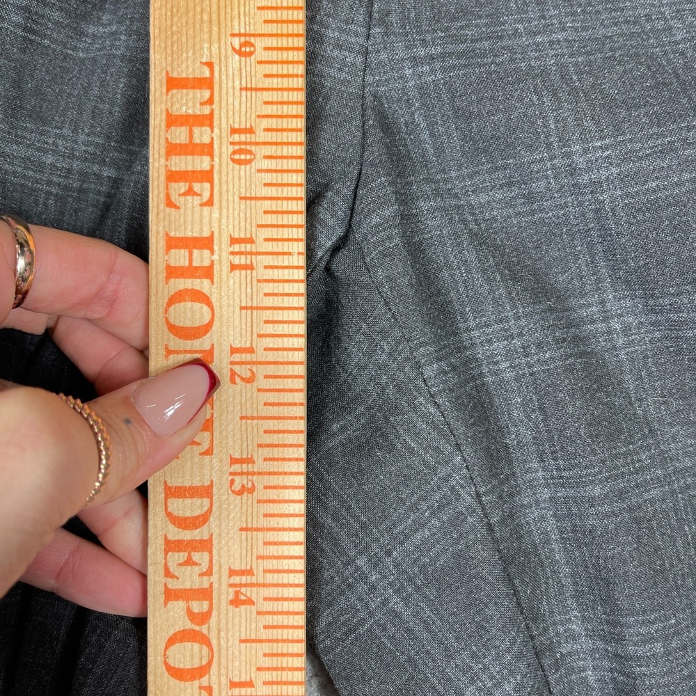 VTG Ralph Ralph Lauren Mens Pleated Cuffed Pants Gray Plaid 32X30(28) Classic - Picture 10 of 10